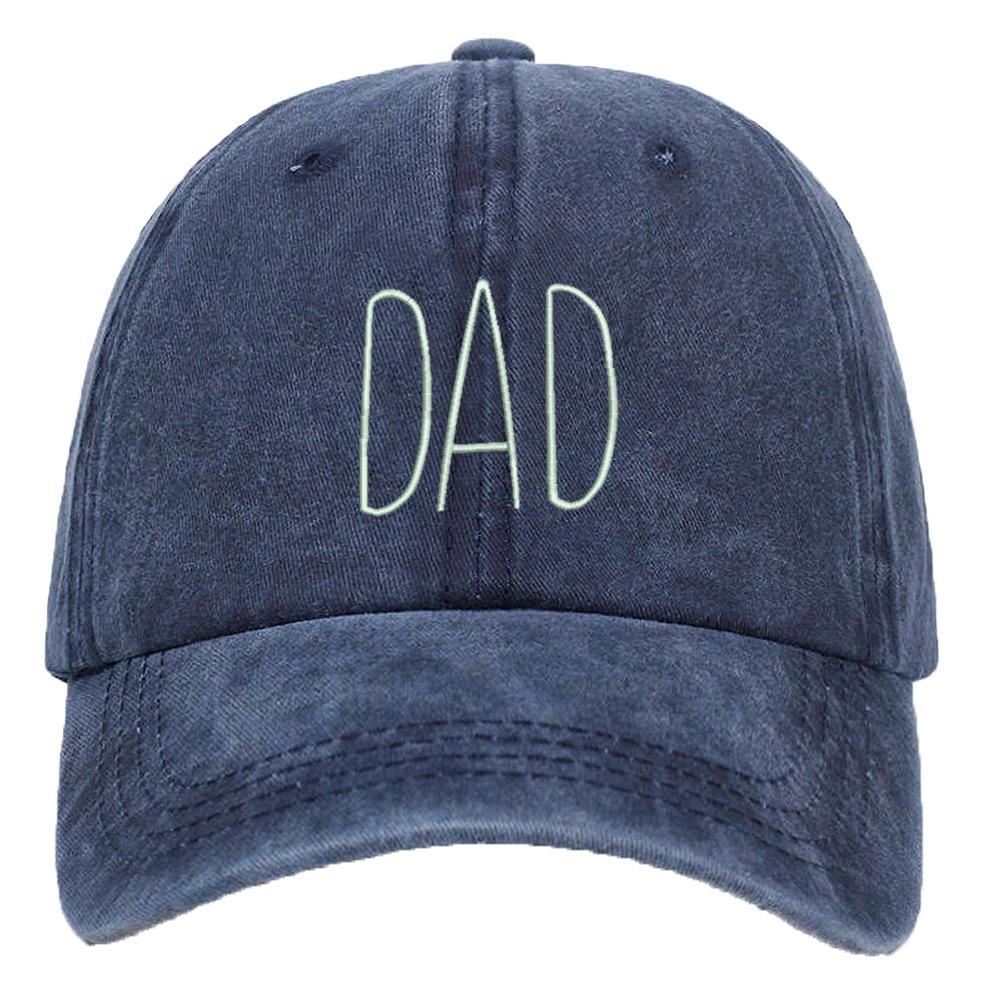 Dad%20Mom%20letters%20embroidery%20Baseball%20Cap%20100 %% 20Cotton%20Washed%20fisherman%27S%20HAT%20F Fashion%20Couple%20Snapback%20Men% Color: Black-Daddy