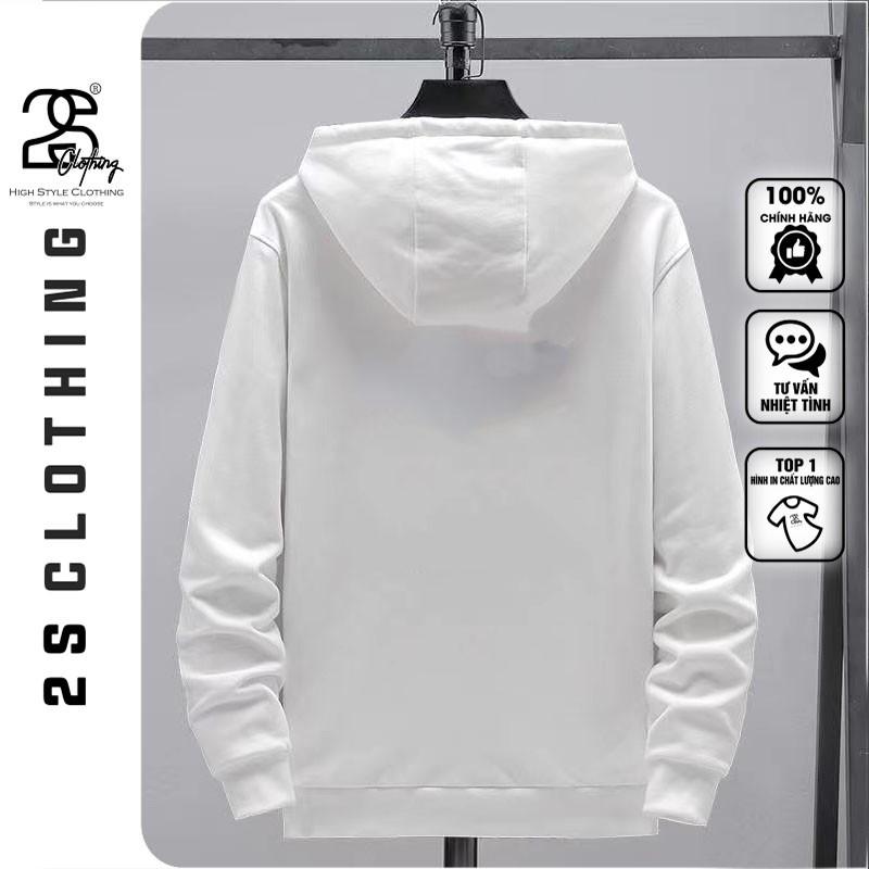 Áo Hoodie Nữ Form Rộng Dây Kéo 2s Clothing Áo Nỉ Có Mũ Trắng Nam Nữ Áo Đôi Chất Nỉ Bông Ấm Áp In Chữ Cute Tinh Tế TV258
