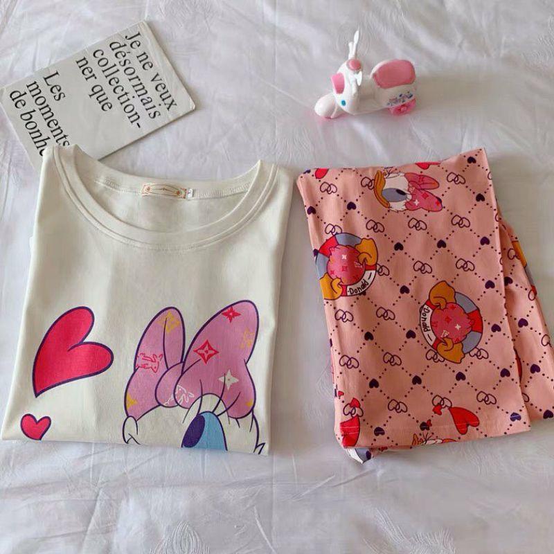 Đồ Bộ Nữ Pijama Thun Mềm Xinh Quần Dài MAVISHOP