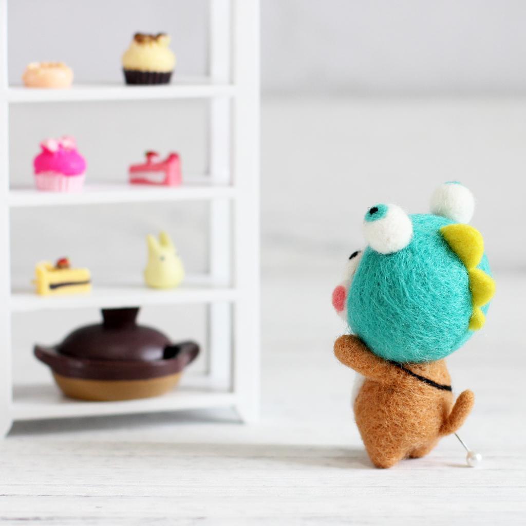 2 Pack Lovely Dog Needle Felting Kits Wool DIY Needlecraft for Beginners