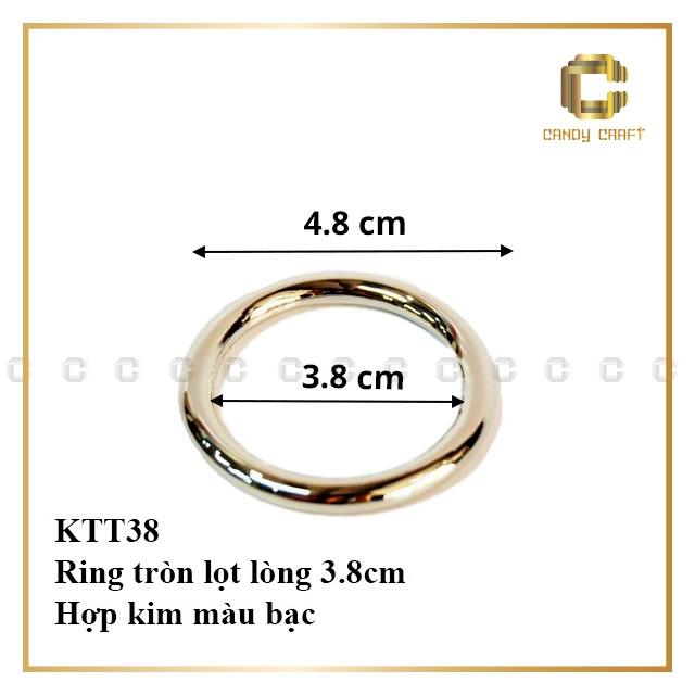 Khoen tròn 3cm - 3.8cm gắn túi - balo