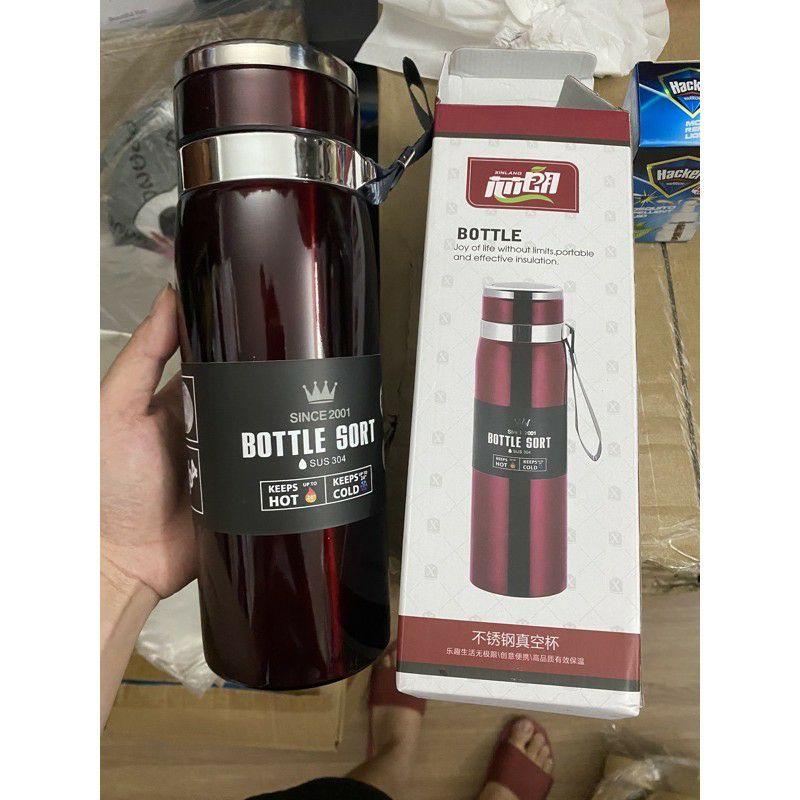 BÌNH GIỮ NHIỆT INOX 304 BOTTLE SORT CAO CẤP 800ml