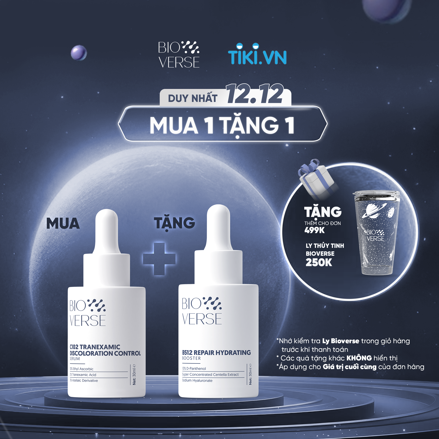 Tinh chất Vitamin C102 hỗ trợ mờ thâm đỏ & chống oxy hóa C102 Tranexamic Discoloration Control Serum 30ml