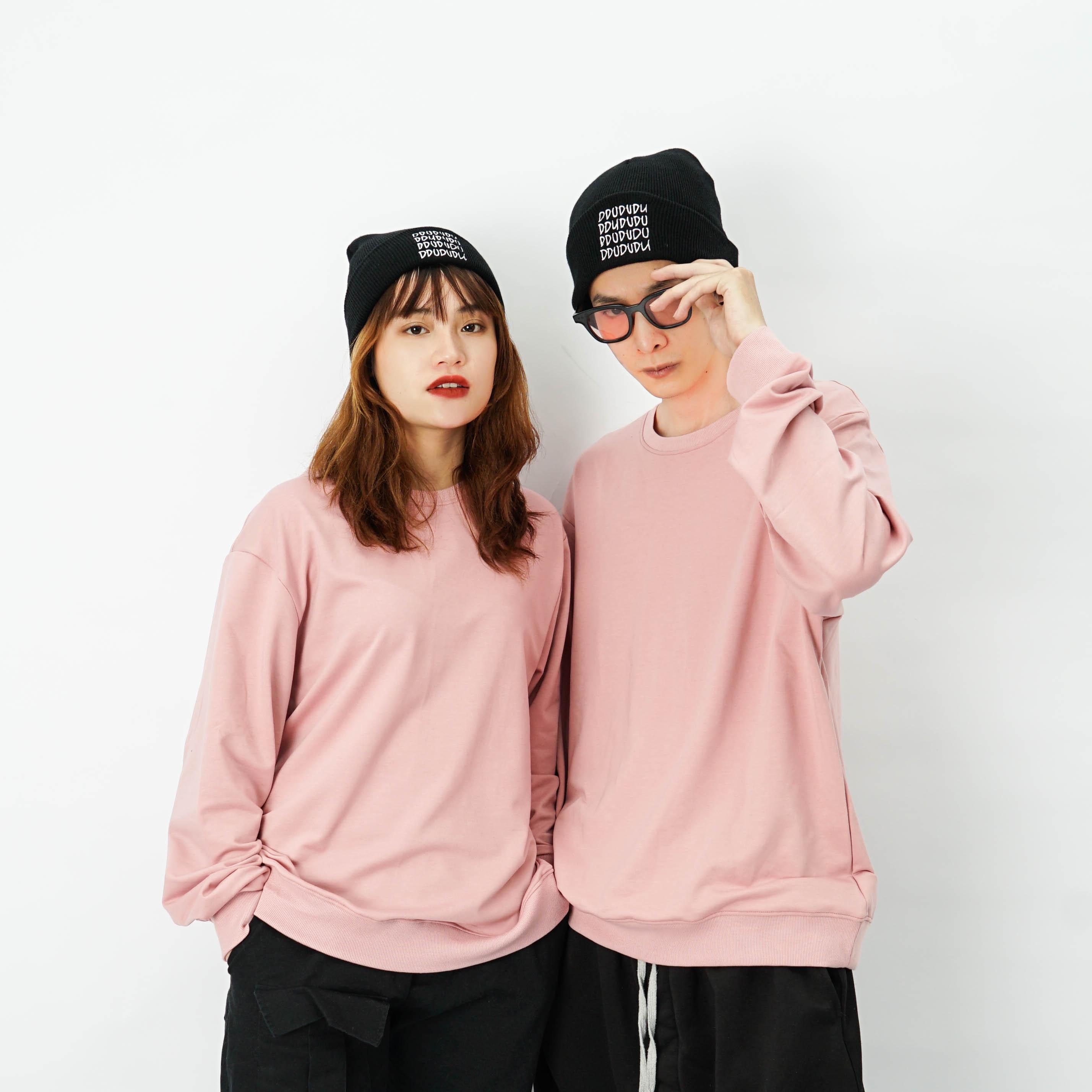 Áo dài tay trơn Unisex N7 Basic Sweater Ulzzang cặp đôi nam nữ nỉ da cá form rộng oversize Hàn Quốc