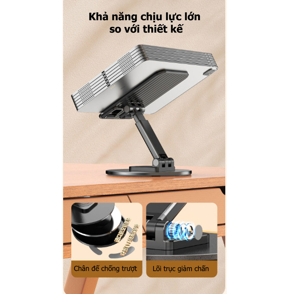 Giá Đỡ Điện Thoại / Máy Tính Bảng Xoay 360 Độ Tiện Dụng Có Thể Gấp Gọn, Giá Đỡ Pixlink X203 Chất Liệu Hợp Kim Nhôm - Hàng Chính Hãng/Hàng Nhập Khẩu