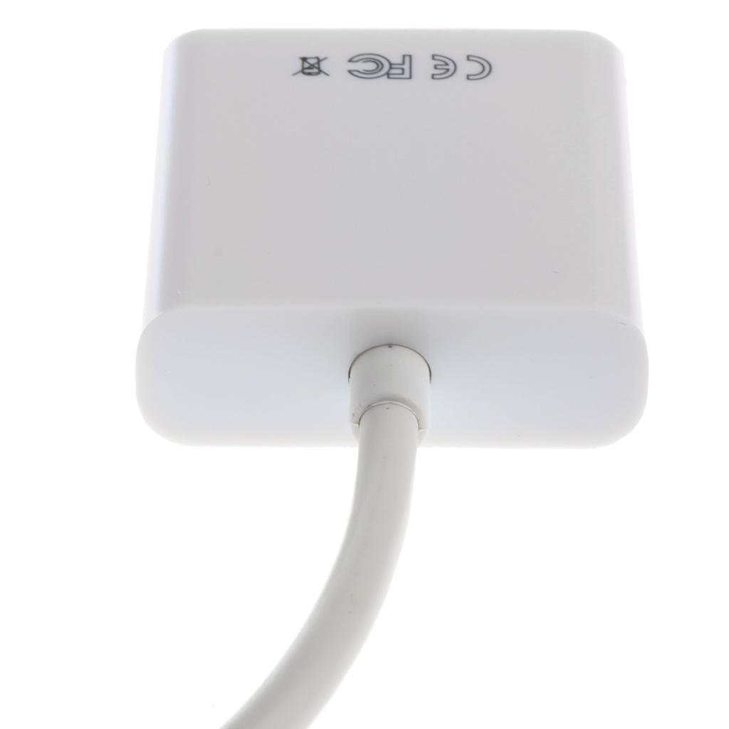 DP To VGA1080P DisplayPort DP To VGA Male To Female Adapter Converter White