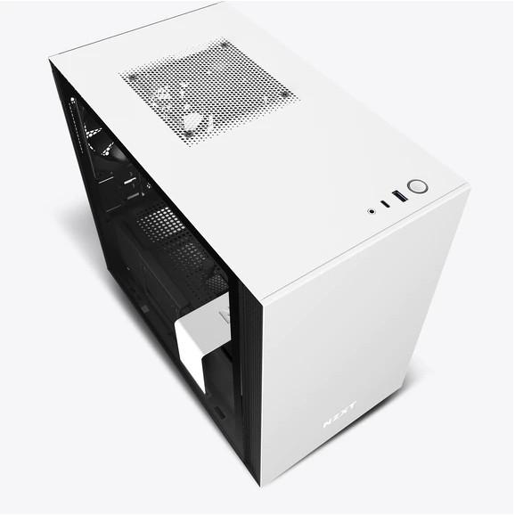 Vỏ Case Máy Tính NZXT H210 Màu Trắng Đen- Hàng Chính Hãng