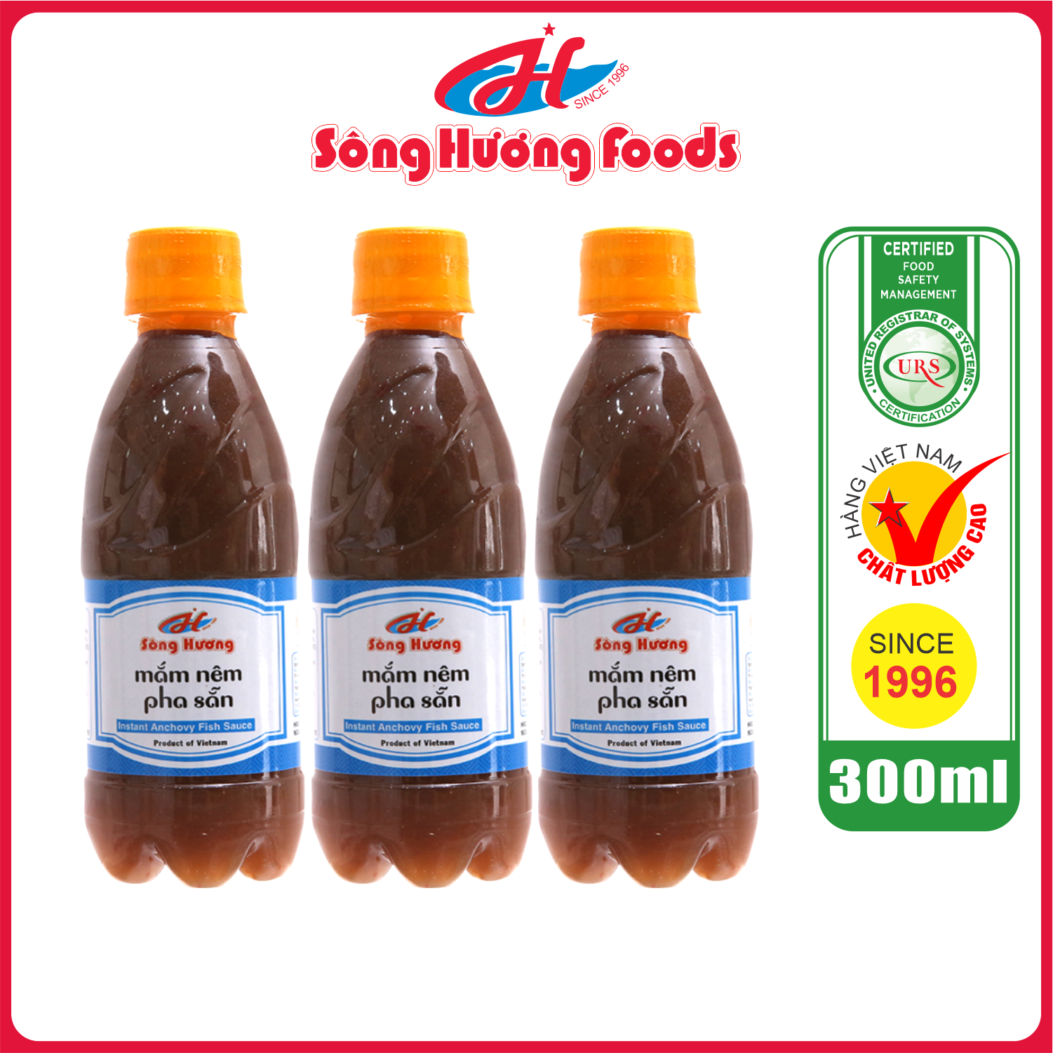 3 Chai Mắm Nêm Pha Sẵn Sông Hương Foods Chai 300ml