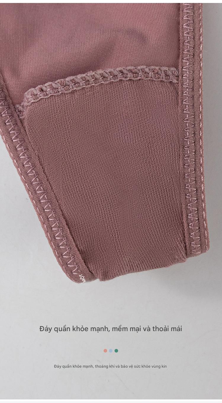 Combo 5 quần lót liền mạch lụa băng gợi cảm mới cho nữ cạp thấp thể thao yoga vô hình cho nữ Q8255