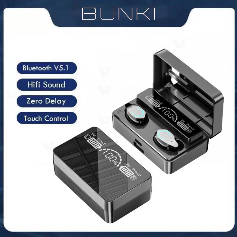 TWS Bluetooth 5.1 Tai Nghe Không Dây Tai Nghe 9D Stereo Thể Thao Chống Thấm Nước Tai Nghe Nhét Tai Tai Nghe Có Micro Type-C Sạc Hộp