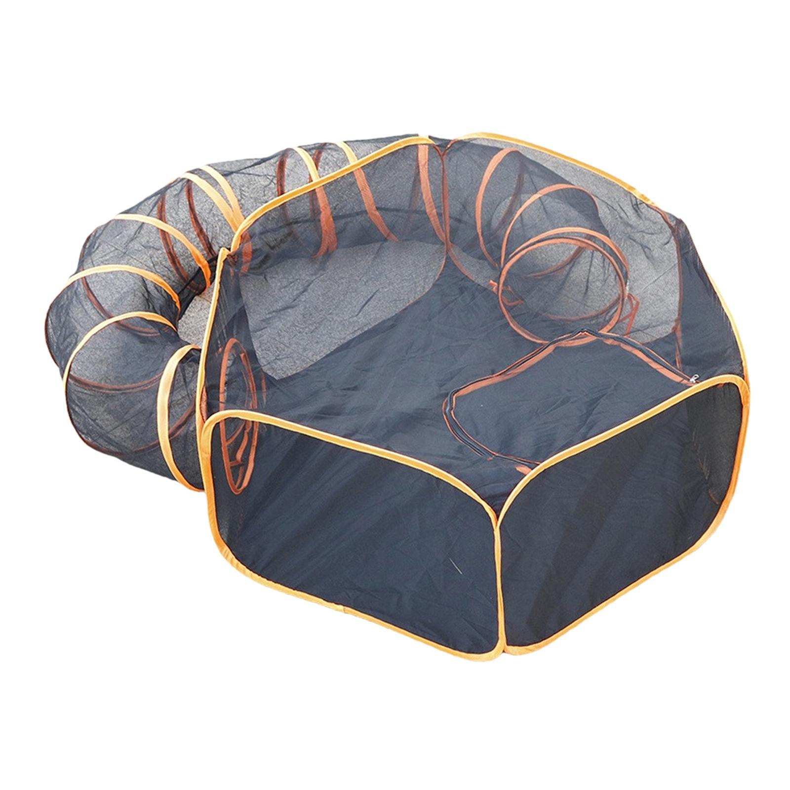 Cat Tunnel Toy Breathable Hideout Lightweight Play Center Interactive Toy Cat Tube Play Tunnels Outside for Guinea Pig Outdoor