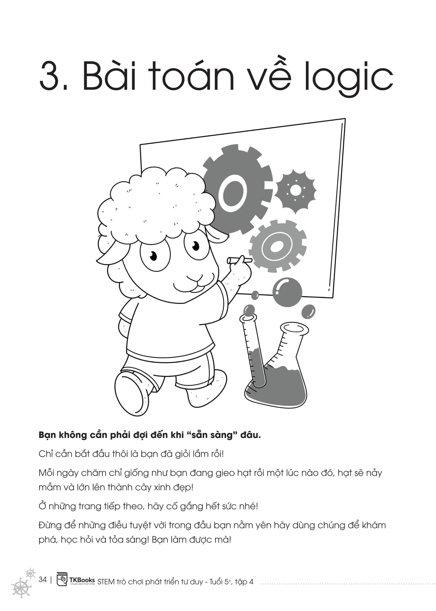 Sách - STEM Trò Chơi Phát Triển Tư Duy - Tuổi 5+ - Tập 4
