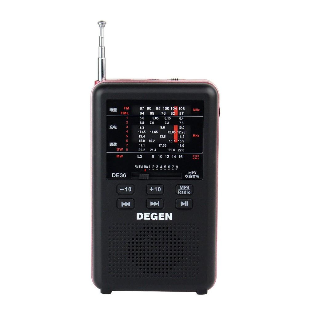 ĐÀI RADIO NGHE NHẠC MP3 CAO CẤP NHỎ GỌN DEGEN DE- 36 (AM/FM/SW) hàng nhập khẩu