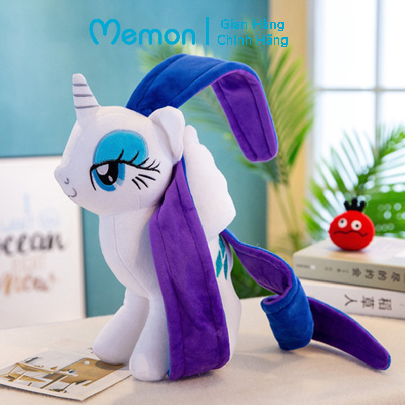 Gấu bông Ngựa Pony cao cấp - Hàng chính hãng Memon - Đồ chơi thú nhồi bông Ngựa Pony