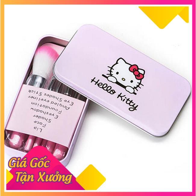 Bộ Cọ Trang Điểm Cá Nhân Hình Mèo Kitty 7 Cây  TP'S