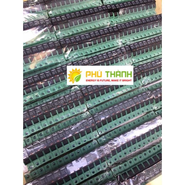 Cầu chì DC 1000V 16A 32A FEEO gắn thanh rail, có đèn báo - Hàng Chính hãng