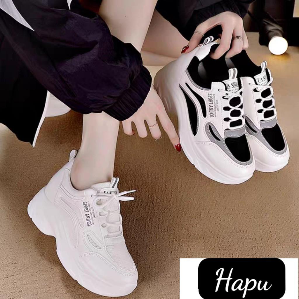 GIÀY THỂ THAO NỮ GIÁ RẺ, GIÀY NỮ ĐI HỌC ĐI CHƠI ĐI LÀM CÁ TÍNH, GIÀY SNEAKER ĐỌ ĐẾ 7CM NĂNG ĐỘNG GIÚP NỔI BẬT NGƯỜI MANG