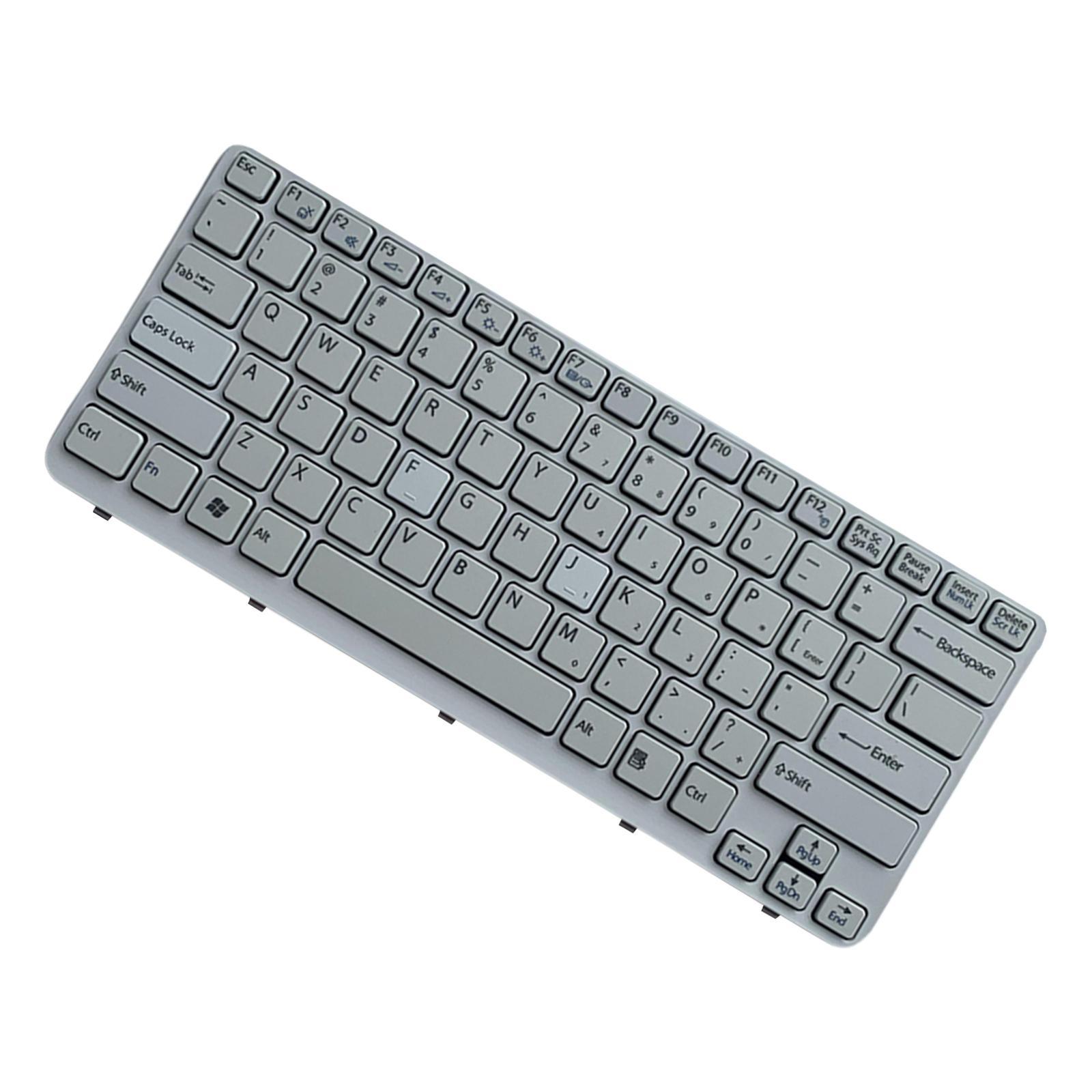 Laptop Replacement Keyboard US English White for  Sve141C11L E14
