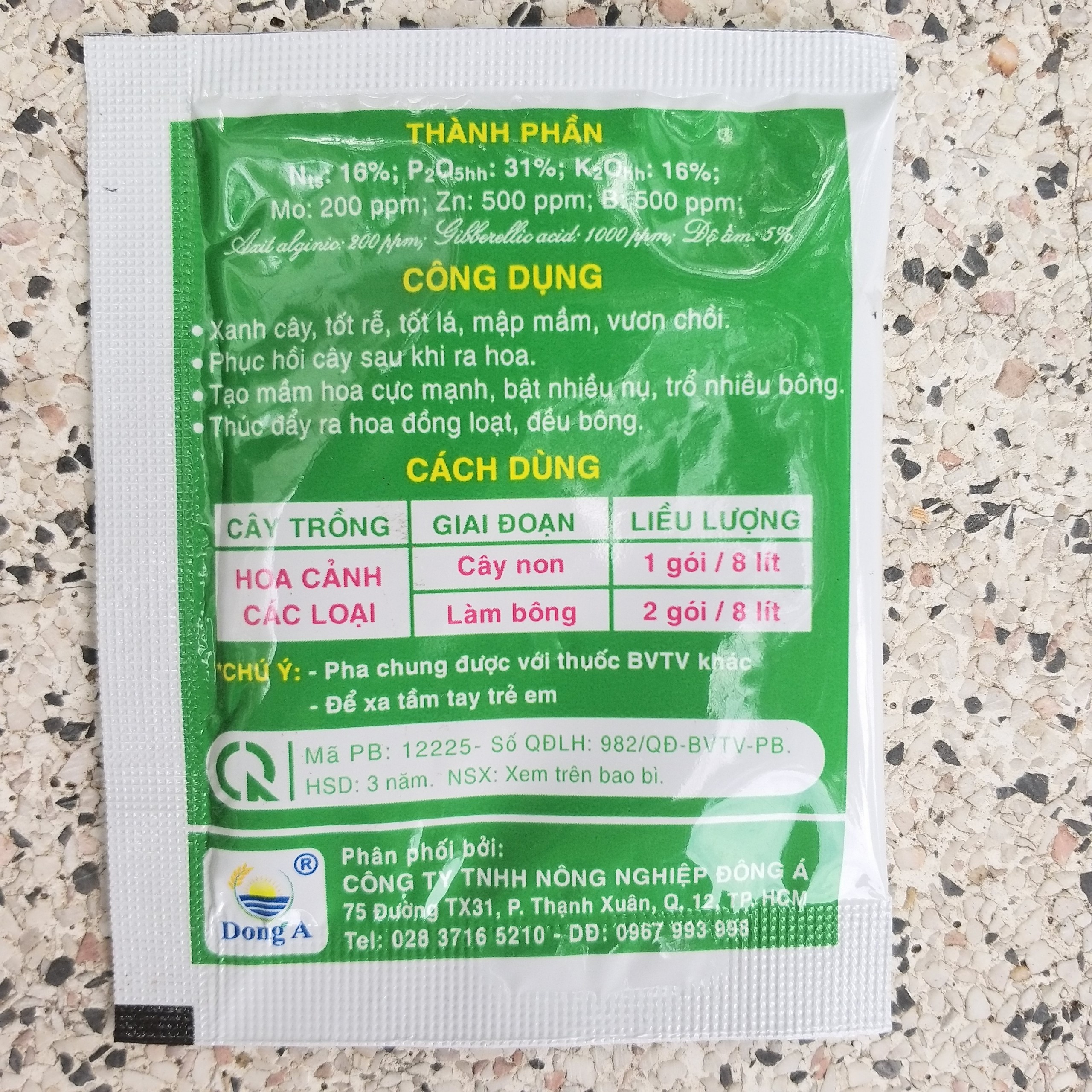 Phân Bón Hoa, Chế Phẩm Kích Thích Ra Hoa Tạo Mầm Hoa Cực Mạnh Micro Green 16-31-16