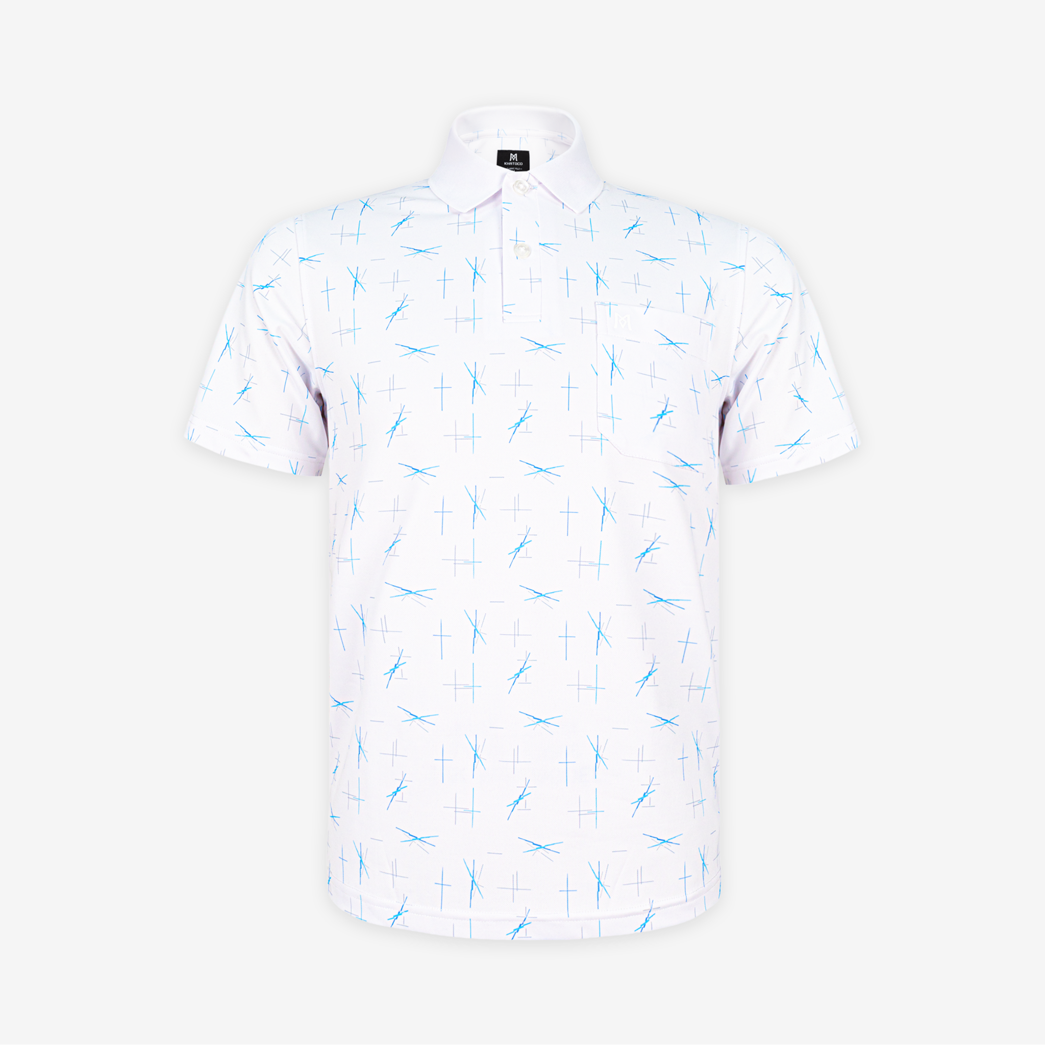 Áo polo nam KHATOCO có túi A2MN438R2-CNIN799-2709-N