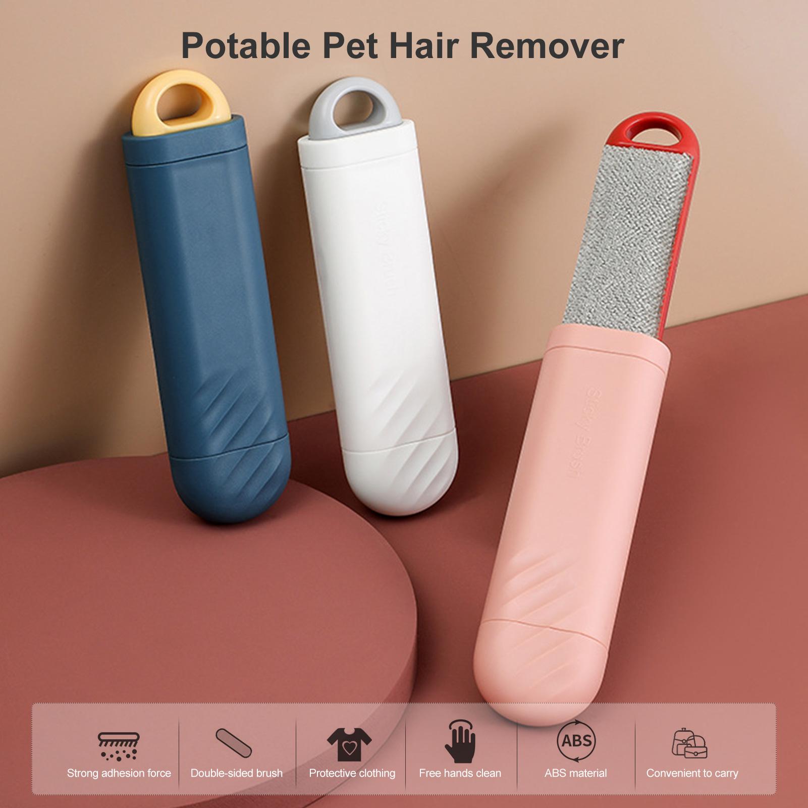 Bàn chải tẩy lông thú cưng 2 mặt, làm sạch lông trên quần áo, sofa, nhỏ gọn dễ dàng mang theo