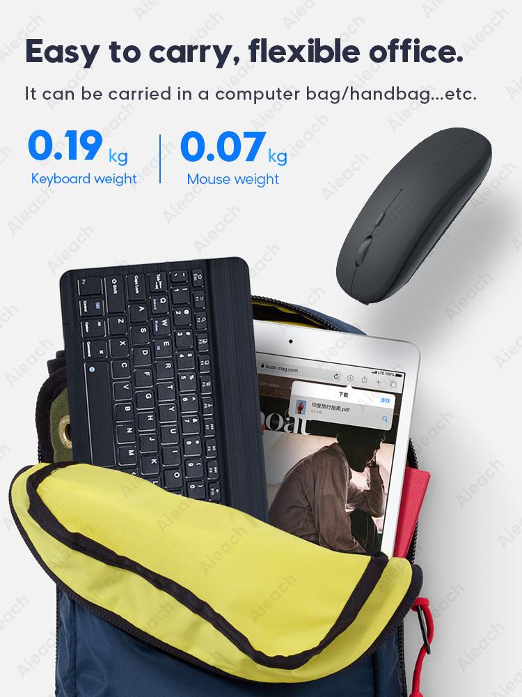 Máy Tính Bảng Bàn Phím Không Dây Cho iPad Samsung Xiaomi Huawei Teclado Bluetooth-Tương Thích Bàn Phím Và Chuột Cho IOS Android Windows