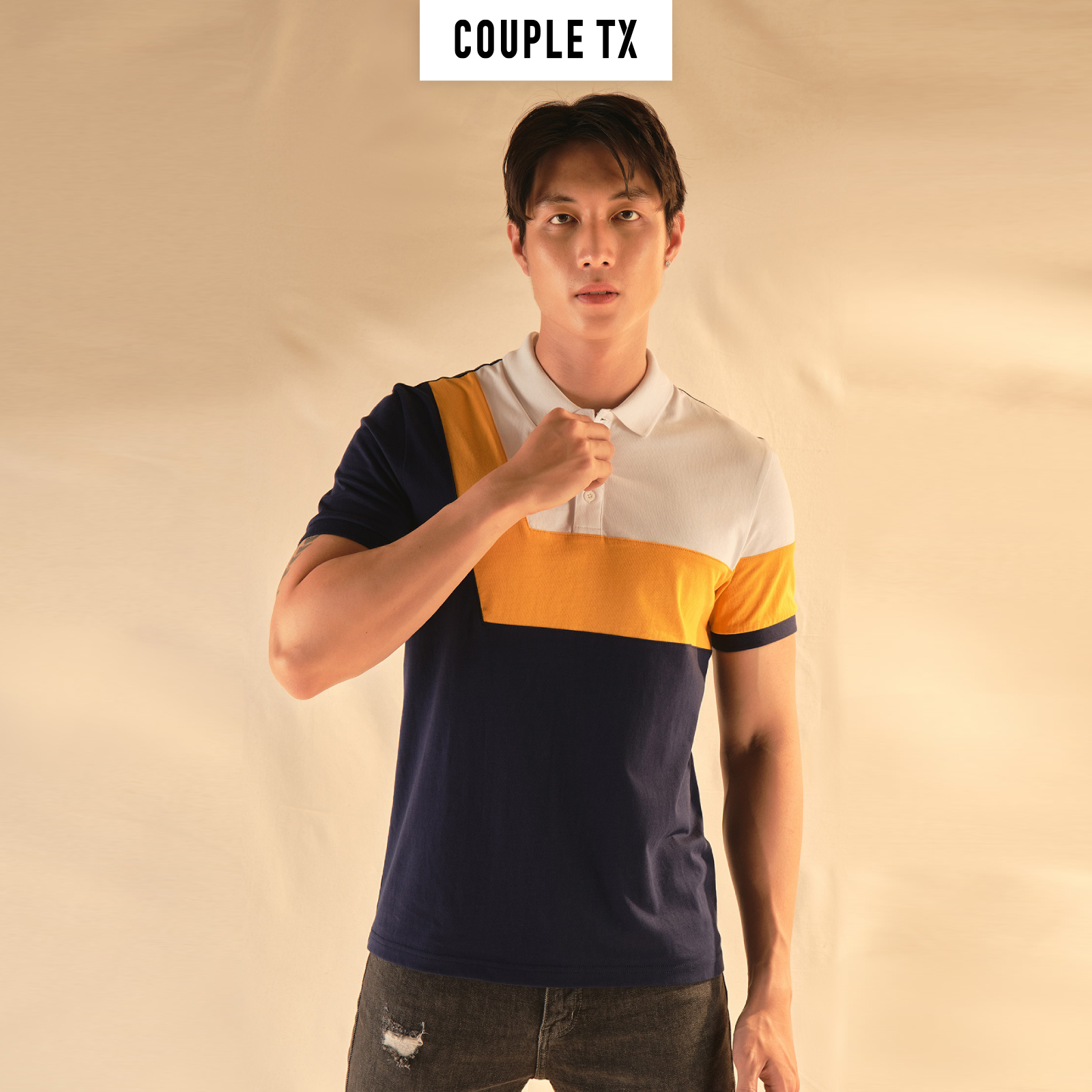 Áo Polo Nam Couple TX Phối Màu MPO 1010
