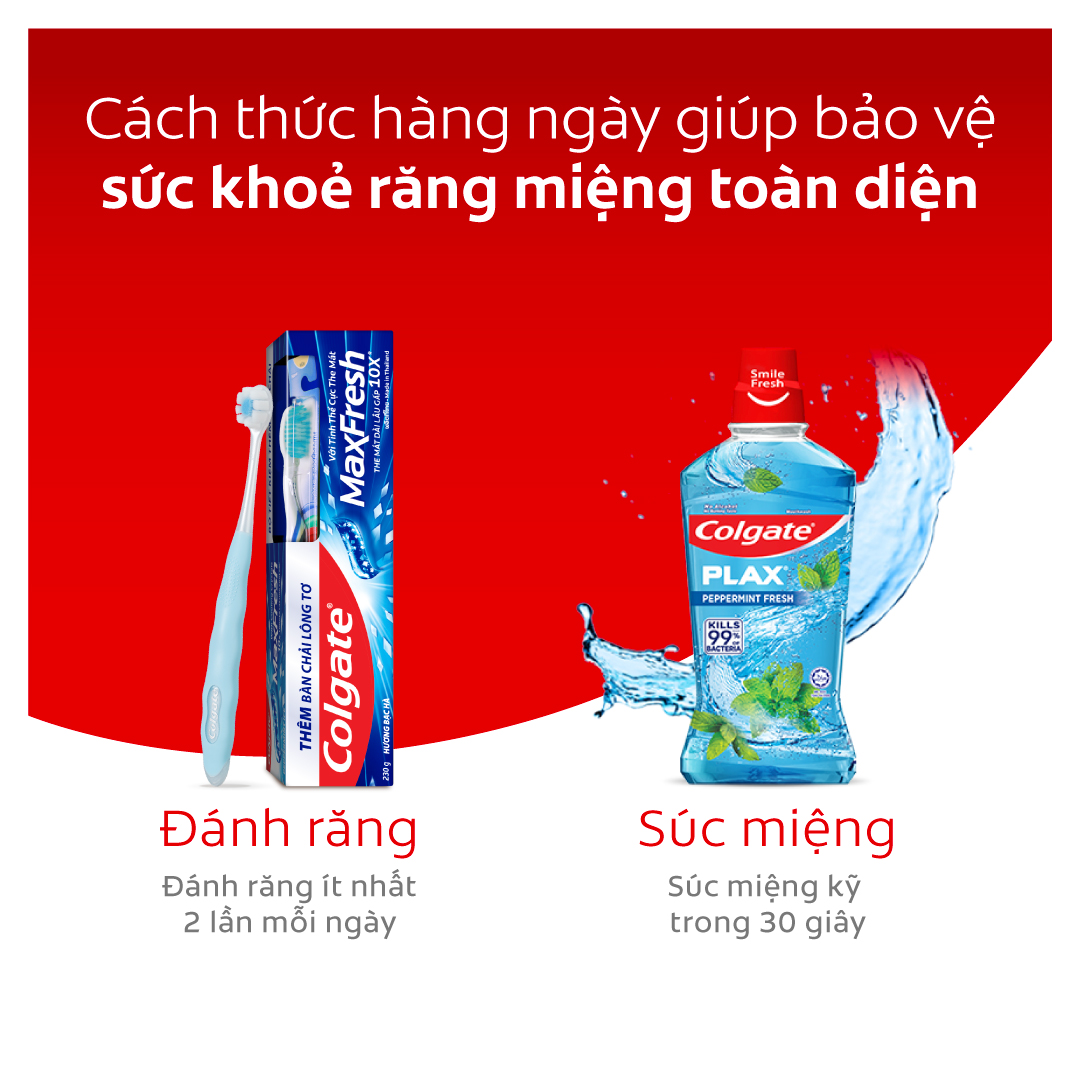 Bộ 4 Kem đánh răng Colgate bạc hà the mát Maxfresh 225g/tuýp tặng bàn chải đánh răng lông mềm