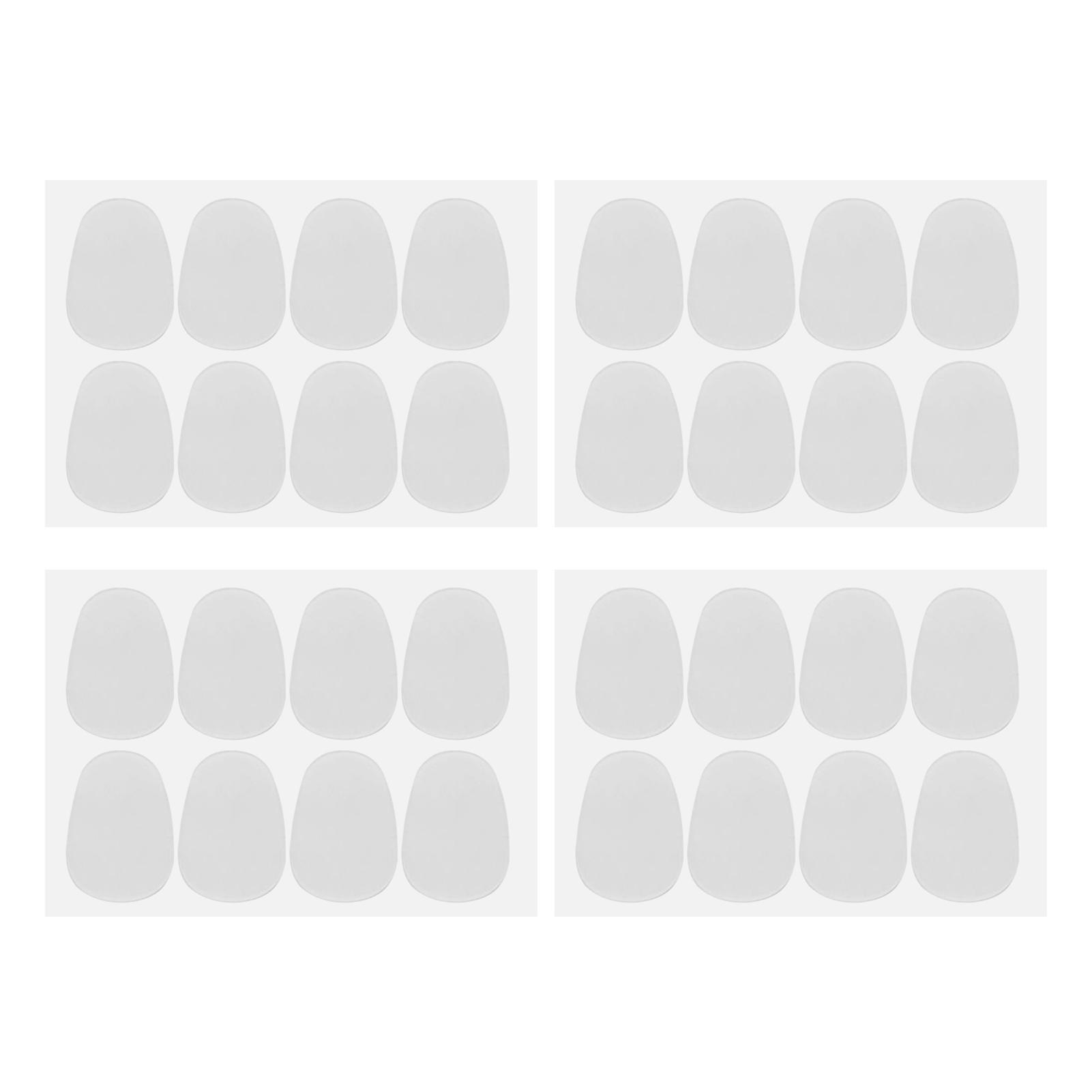 32PCS Chất kết dính hình bầu dục Oval Mouthion Phụ kiện 0.8mm thổi tenor bản vá bền Pads Sax Silicone Saxophone clarinet