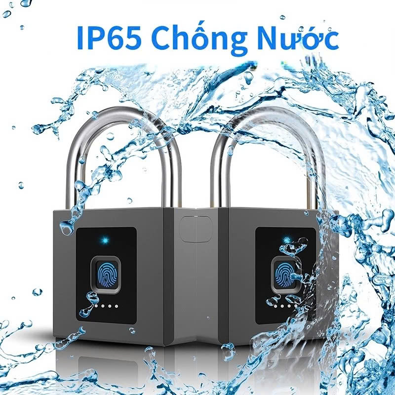 Ổ KhóJa Vân Tay Sai Đại Chống Trộm – Dùng Cho Cổng Cửa Nhà, Bền Bỉ Ngoài Trời, ĐÈN TRANG TRÍ