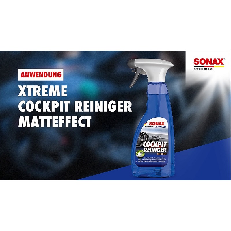 Dung Dịch Làm Sạch Nhựa Nội Thất Ô Tô SONAX Xtreme Cockpit Cleaner 283241 500ml