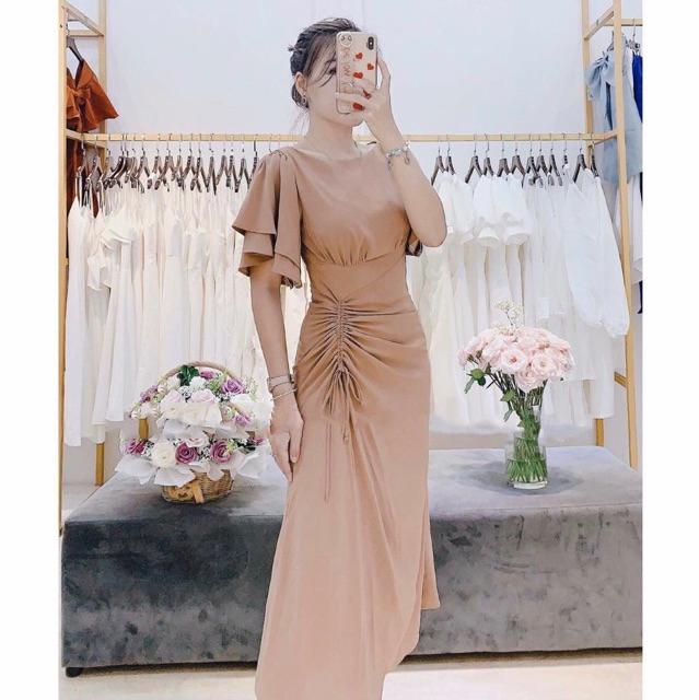 Đầm nữ dự tiệc dáng xoè , Váy trắng dáng dài công chúa kỷ yếu du lịch biển Đầm váy maxi rút dây 3 màu (kèm hình thật)