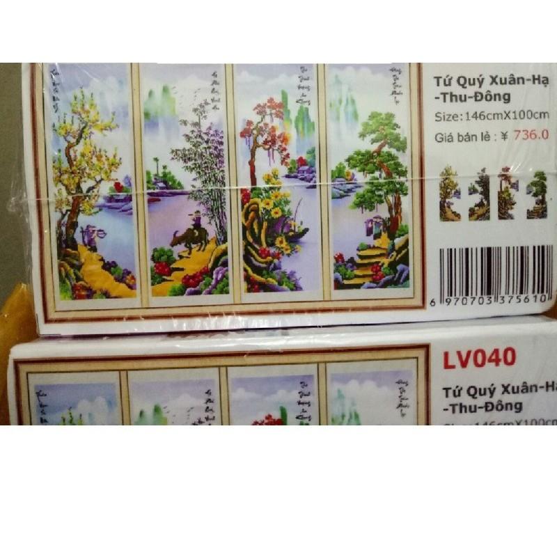 Tranh đính đá xuân hạ thu đông LV040