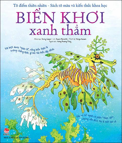 Kim Đồng - Tô điểm thiên nhiên - Sách tô màu và kiến thức khoa học - Biển khơi xanh thẳm