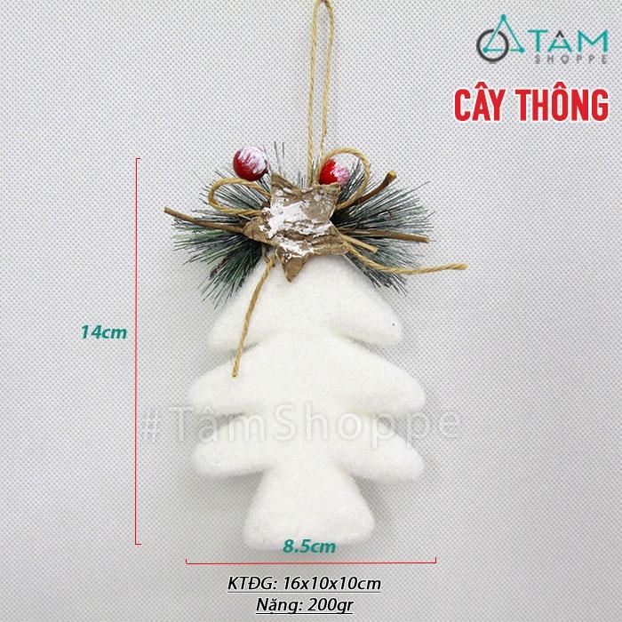 Phụ kiện treo cây thông xốp trắng X-PKTCT-66