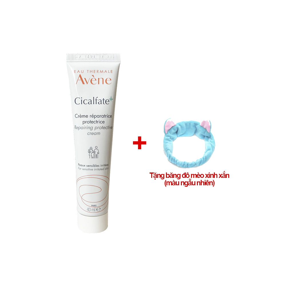 Hình ảnh Kem Dưỡng Làm Mờ Sẹo, Phục Hồi Và Tái Tạo Da Avene Cicalfate Repair Cream 100ml (Tặng băng đô mèo xinh xắn)