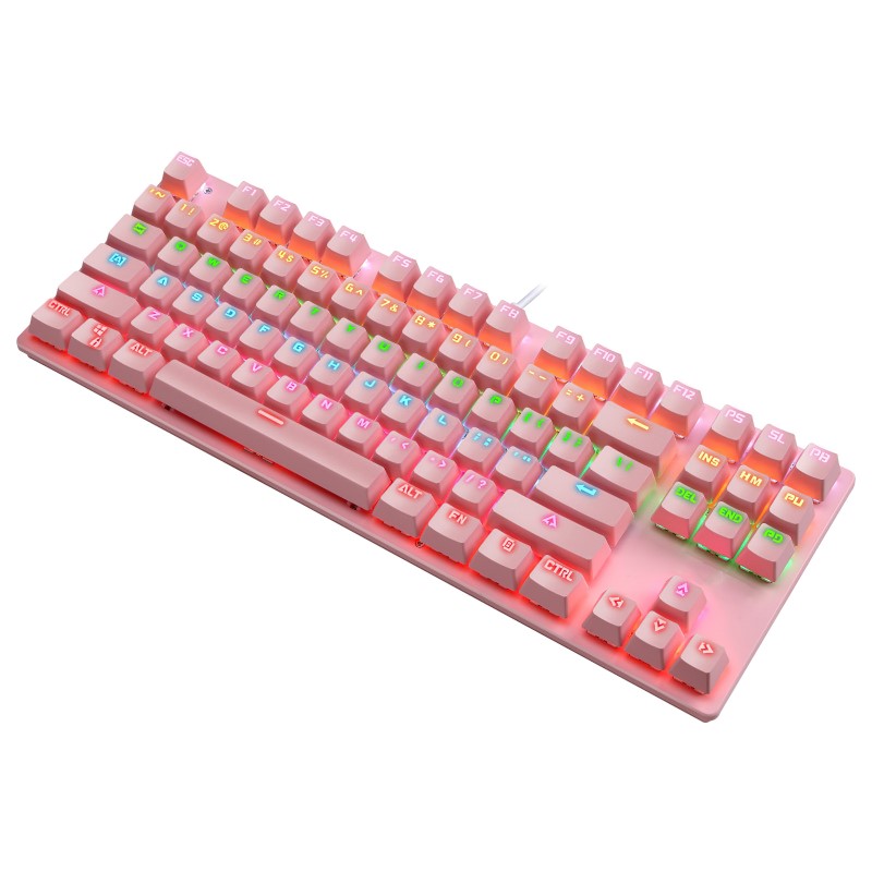 Bàn Phím Cơ Gaming KB70 Pink nhỏ gọn