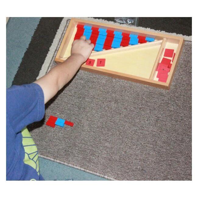 Hộp gậy số cỡ nhỏ Montessori (Small number rods)