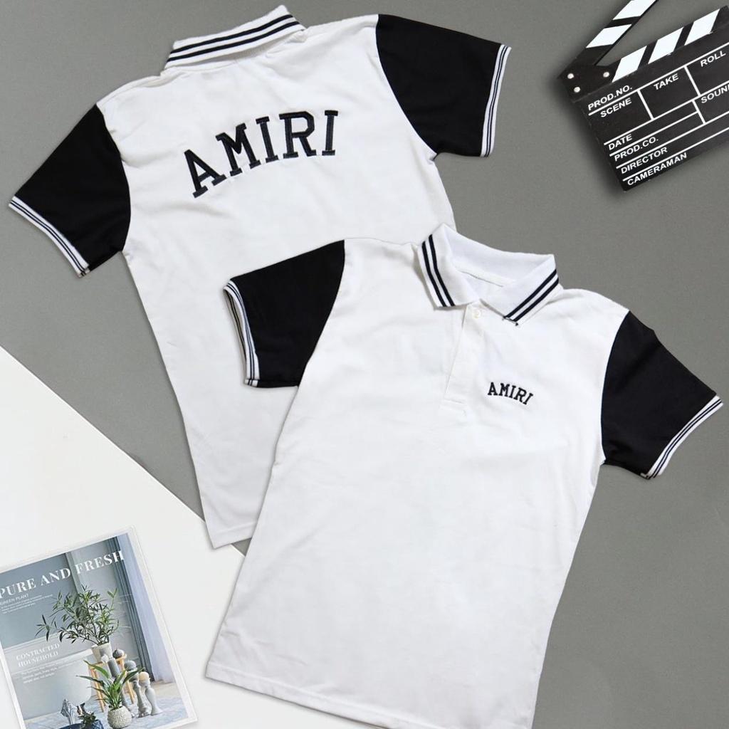 Áo Thun Nam Ngắn Tay, Chất Cotton, Phối Tay Đỏ Co Giãn 4 Chiều.