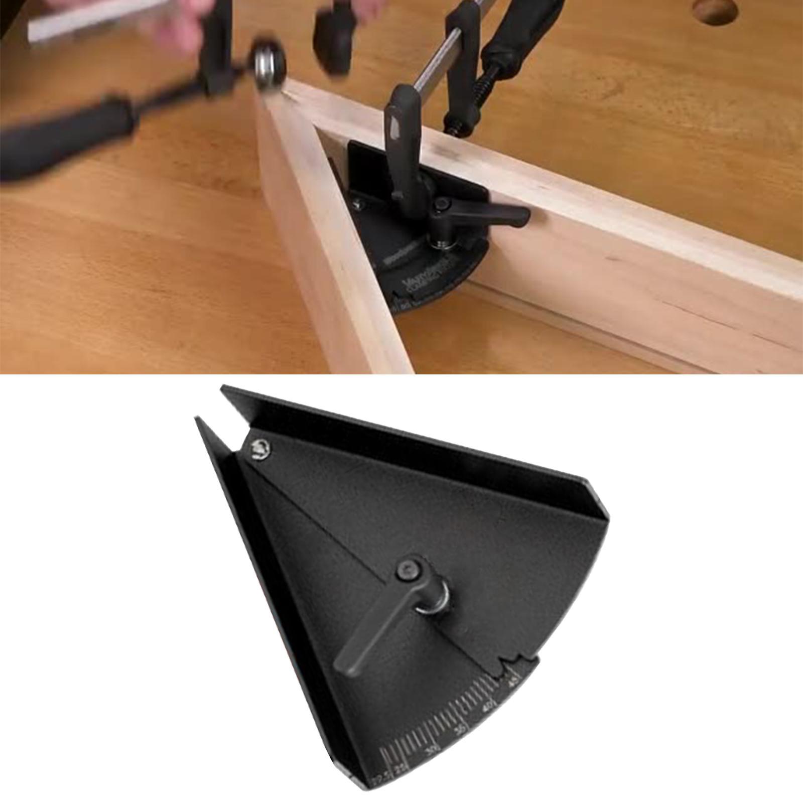 Iron Angle Clamps Rule Miter Gauge Angle Measuring Ruler Carpenter Tool