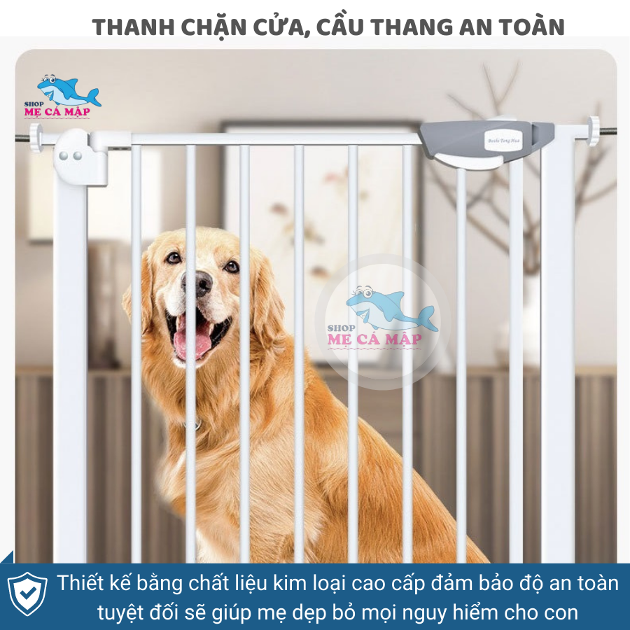 Chặn Cửa Chặn Cầu thang an toàn, chắn cửa dày nặng, thanh chặn cửa cao 79cm bảo vệ bé an toàn