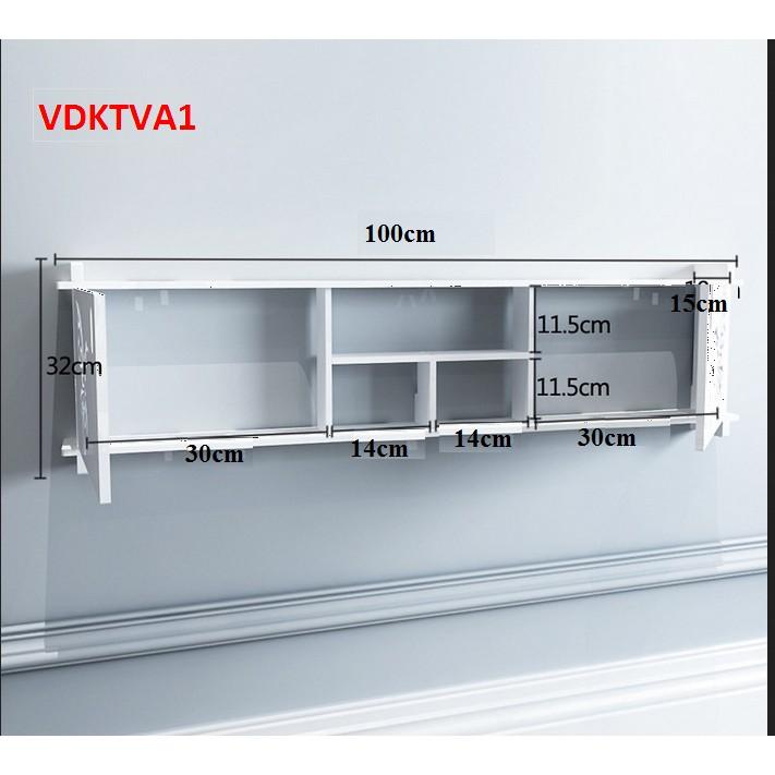 Kệ tivi treo tường thiết kế đơn giản VDKTA1_ Nội thất lắp ráp