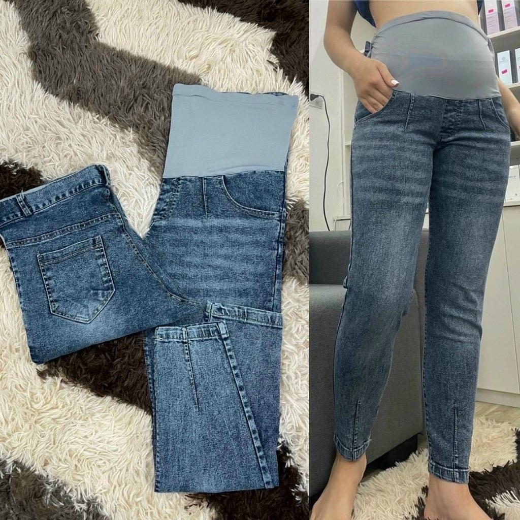 Quần Bò Bầu, Quần Jeans Bầu Hàng Mềm Đẹp Loại 1 Thời Trang Trẻ Trung, Đủ Size Cho Mẹ Bầu Q6