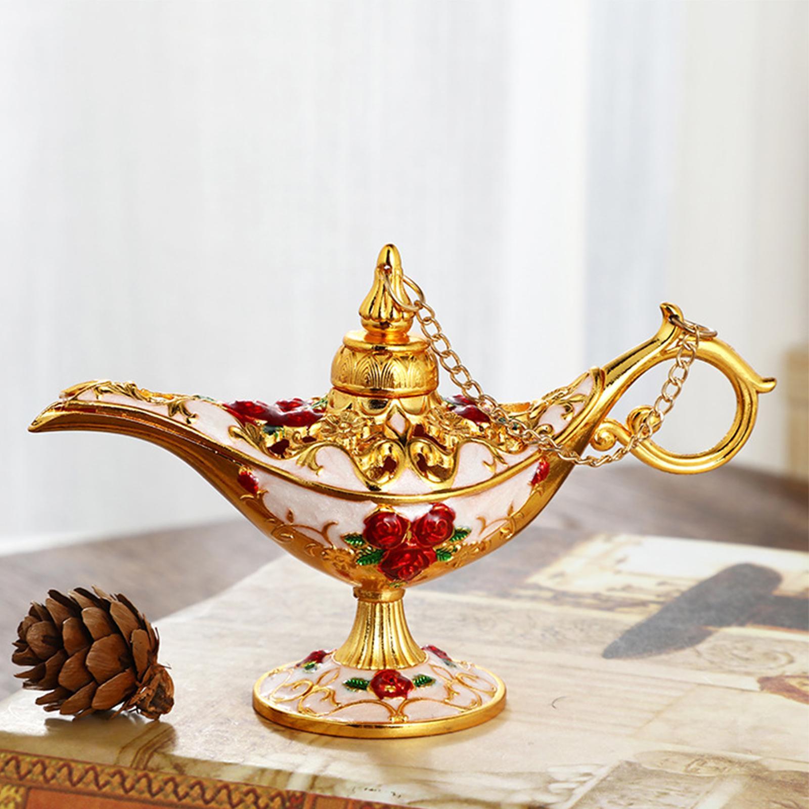 Lamp Washing Light Arabian Props Collection Gift Oil Lamp Pot Table Centerpiece Statue Lamp for Decor Birthday Home Festive Holiday