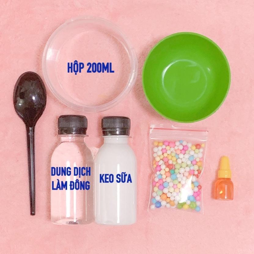 Bộ Kit Làm Slime Xốp 7 Món Đơn Giản - Nguyên Liệu Làm Slime