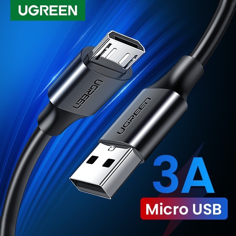 Cáp USB 2.0 A sang Micro USB UGREEN 60137 US289 (màu đen,480Mbps) hàng CHính hãng
