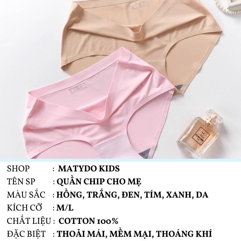 Quần lót nữ đúc su thun lạnh không đường may mềm mại QL01