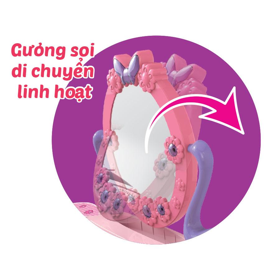 Đồ Chơi SWEET HEART Bộ Bàn Ghế Trang Điểm Hồng Đáng Yêu SH8302