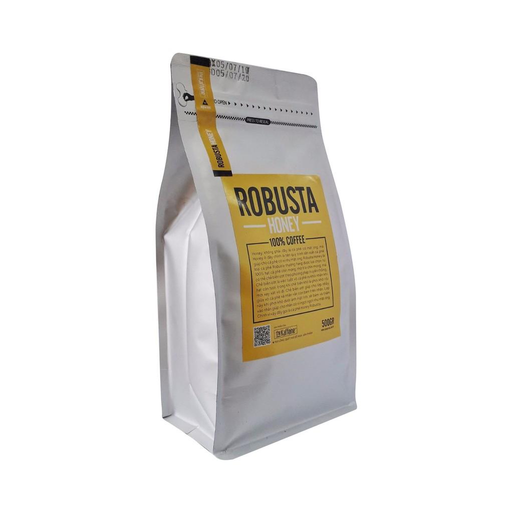 Cà phê rang nguyên chất Robusta Honey thượng hạng 1KG The Kaffeine Coffee