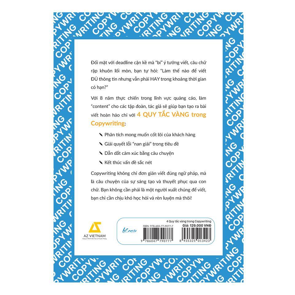 Sách - 4 Quy Tắc Vàng Trong COPYWRITING - AZ Việt Nam